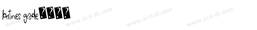 Britnes Grade字体转换